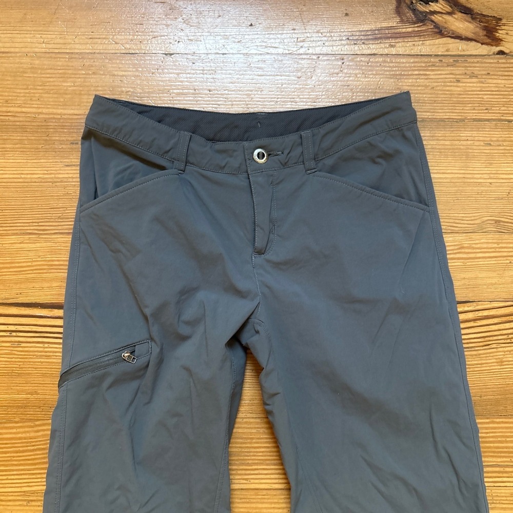 Patagonia Quandary Pants Women Grey Hiking Outdoor Straight Leg SIZE 4 - Picture 2 of 6